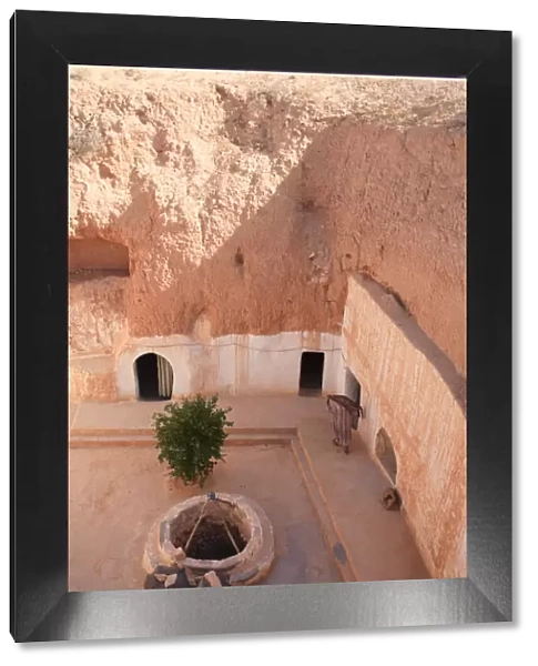 Africa, Tunisia, Matmata, traditional Underground dwellings also known as cave houses