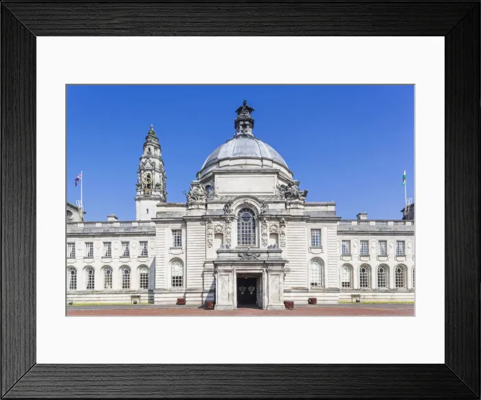 Framed Print : Wales, Cardiff, City Hall Framed Print : Wales, Cardiff, City Hall
