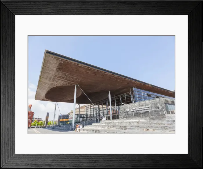 Framed Print : Wales, Cardiff, Cardiff Bay, National Assembly for Wales Building Framed Print : Wales, Cardiff, Cardiff Bay, National Assembly for Wales Building