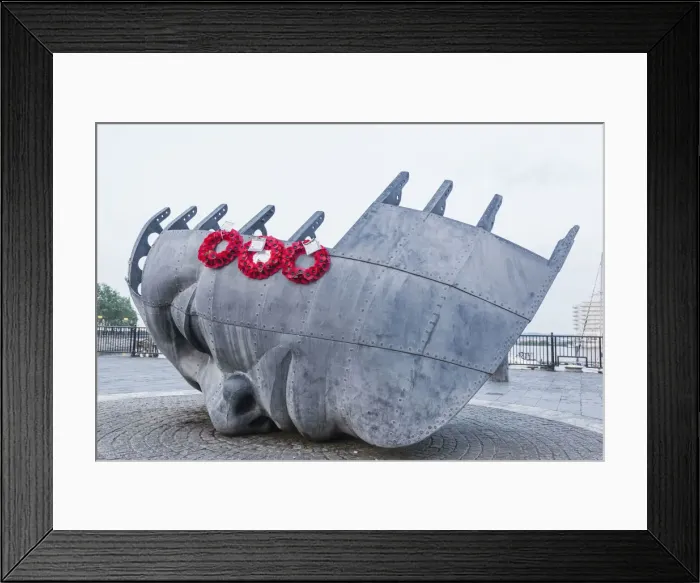 Framed Print : Wales, Cardiff, Cardiff Bay, Merchant Seafearers War Memorial Framed Print : Wales, Cardiff, Cardiff Bay, Merchant Seafearers War Memorial
