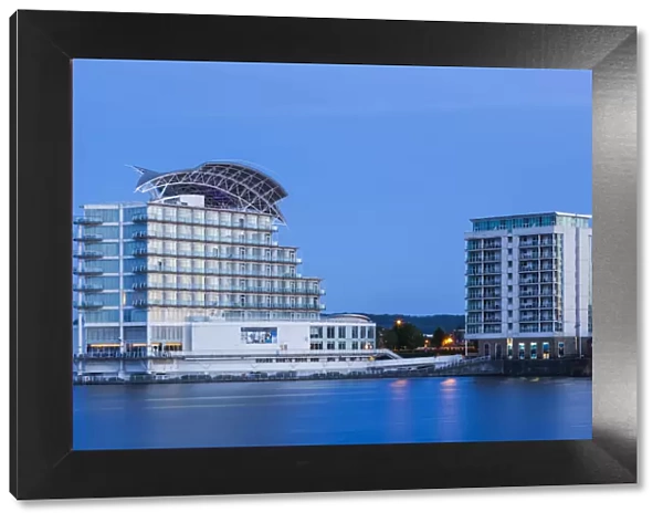 Wales, Cardiff, Cardiff Bay, St Davids Hotel and Waterfront Apartments
