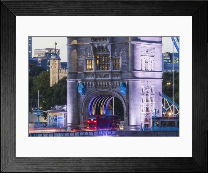 Framed Print : England, London, Tower Bridge at Night Framed Print : England, London, Tower Bridge at Night
