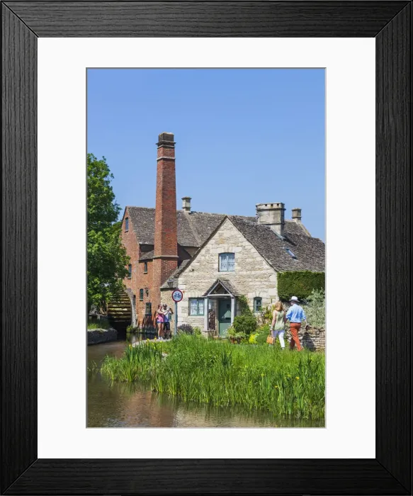 Framed Print : England, Gloucestershire, Cotswolds, Lower Slaughter