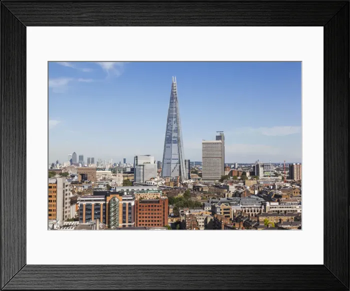 Framed Print : England, London, View of Southwark and The Shard from Tate Modern Framed Print : England, London, View of Southwark and The Shard from Tate Modern