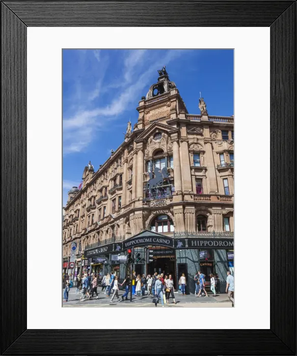Framed Print : England, London, Leicester Square, Hippodrome Casino