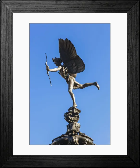 Framed Print : England, London, Piccadilly Circus, Eros Statue