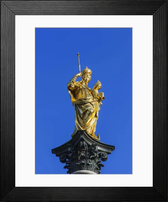 Framed Print : Germany, Bavaria, Munich, Marienplatz, Column of the Virgin Mary Framed Print : Germany, Bavaria, Munich, Marienplatz, Column of the Virgin Mary