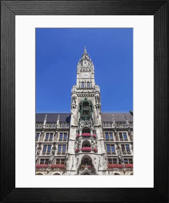 Framed Print : Germany, Bavaria, Munich, Marienplatz, City Hall Framed Print : Germany, Bavaria, Munich, Marienplatz, City Hall