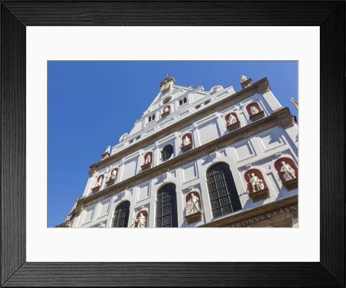 Framed Print : Germany, Bavaria, Munich, Neuhauser strasse, St Michaels Church Framed Print : Germany, Bavaria, Munich, Neuhauser strasse, St Michaels Church