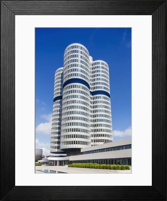 Framed Print : Germany, Bavaria, Munich, BMW Headquarters Framed Print : Germany, Bavaria, Munich, BMW Headquarters