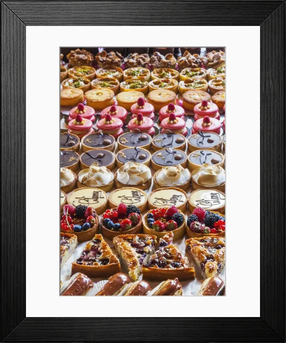 Framed Print : England, London, Southwark, Borough Market, Patisserie Store Framed Print : England, London, Southwark, Borough Market, Patisserie Store