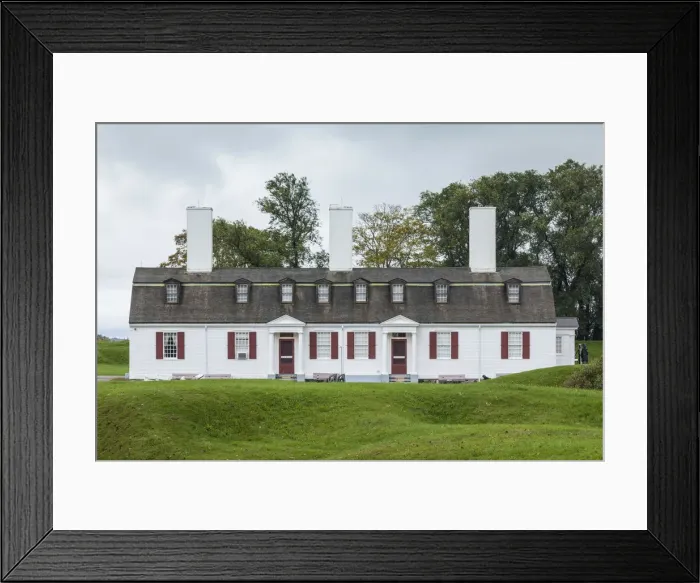 Framed Print : Canada, Nova Scotia, Annapolis Royal, Fort Anne National Historic Site, replica of