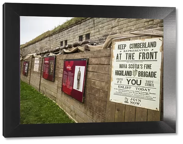 Canada, Nova Scotia, Halifax, Citadel Hill National Historic Site, military display