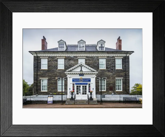 Framed Print : Canada, Nova Scotia, Halifax, Maritime Command Museum, exterior
