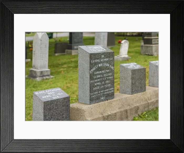 Framed Print : Canada, Nova Scotia, Halifax, Fairview Lawn Cemetery, gravesites of victims of Framed Print : Canada, Nova Scotia, Halifax, Fairview Lawn Cemetery, gravesites of victims of