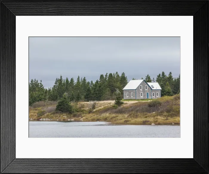 Framed Print : Canada, Nova Scotia, Liverpool, Western Head, farmhouse Framed Print : Canada, Nova Scotia, Liverpool, Western Head, farmhouse