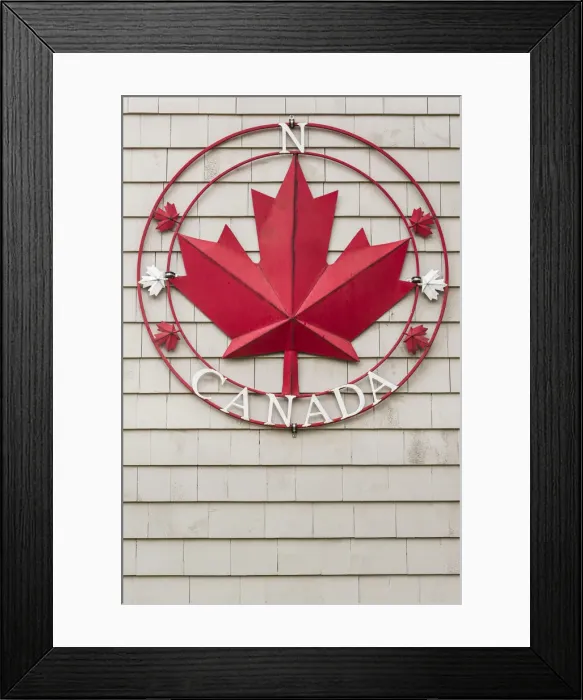 Framed Print : Canada, Prince Edward Island, Victoria, Canadian Maple Leaf Framed Print : Canada, Prince Edward Island, Victoria, Canadian Maple Leaf