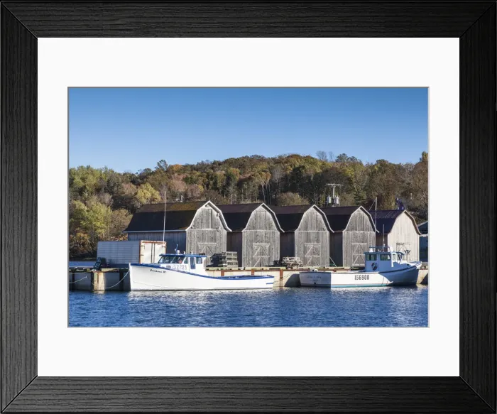 Framed Print : Canada, Prince Edward Island, Montague, fishing boats, town harbor Framed Print : Canada, Prince Edward Island, Montague, fishing boats, town harbor