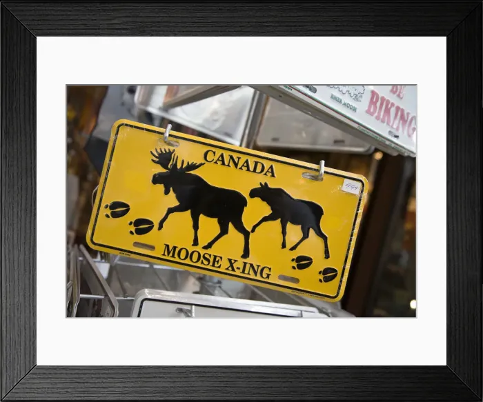 Framed Print : Souvenir shop, Downtown Calgary, Alberta, Canada