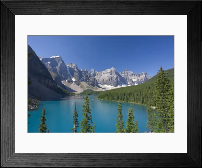 Framed Print : Moraine Lake and Valley of 10 Peaks (Wenkchemna Peaks) at sunrise, Banff National Park Framed Print : Moraine Lake and Valley of 10 Peaks (Wenkchemna Peaks) at sunrise, Banff National Park