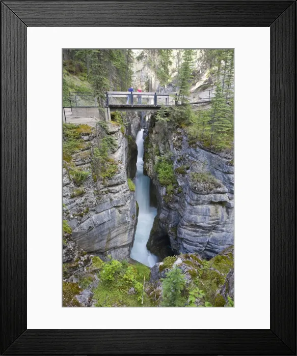 Framed Print : Maligne Canyon and Maligne River, Jasper National Park, Alberta, Canada