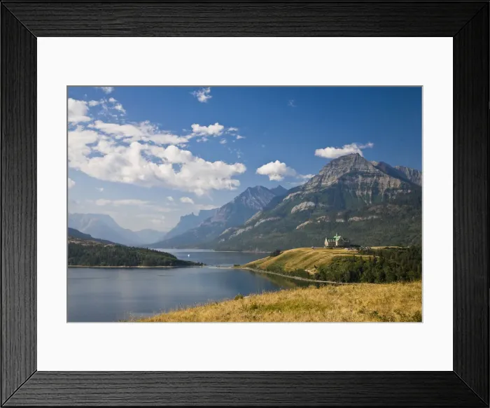 Framed Print : Prince of Wales Hotel & Waterton Lake, Waterton Lakes National Park, Alberta, Canada Framed Print : Prince of Wales Hotel & Waterton Lake, Waterton Lakes National Park, Alberta, Canada