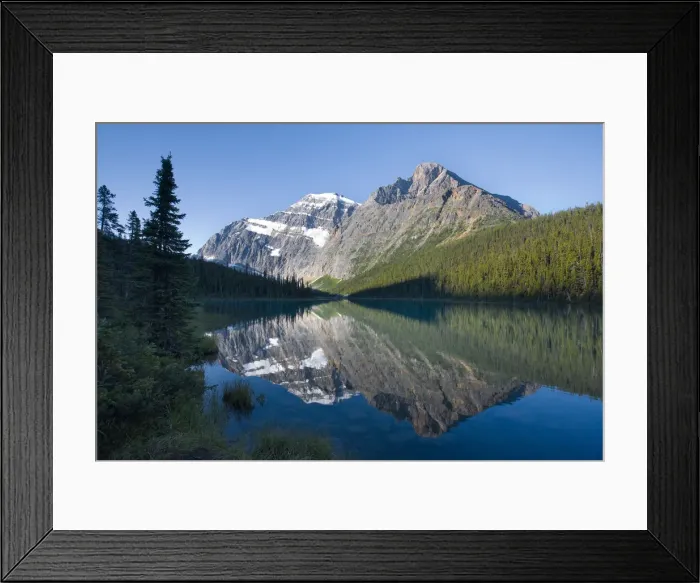 Framed Print : Cavell Lake and Mt. Edit Cavell, Jasper National Park, Alberta, Canada Framed Print : Cavell Lake and Mt. Edit Cavell, Jasper National Park, Alberta, Canada