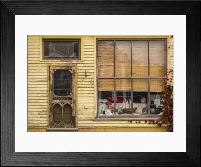 Framed Print : Canada, Prince Edward Island, Georgetown, old house detail Framed Print : Canada, Prince Edward Island, Georgetown, old house detail