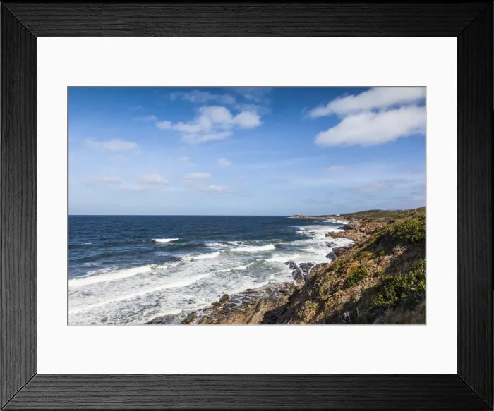 Framed Print : Canada, Nova Scotia, Belle Cote, seascape of the Atlantic Ocean Framed Print : Canada, Nova Scotia, Belle Cote, seascape of the Atlantic Ocean