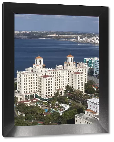 Cuba, Havana, Vedado of the Hotel Nacional and the Malecon
