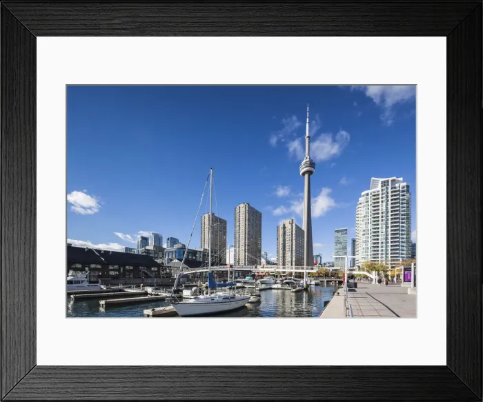 Framed Print : Canada, Ontario, Toronto, Harbourfront, CN Tower Framed Print : Canada, Ontario, Toronto, Harbourfront, CN Tower