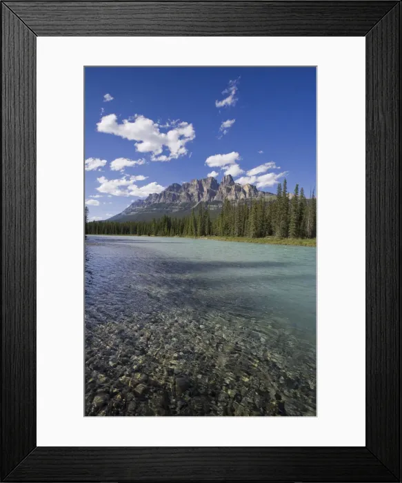 Framed Print : Castle Mountain and Bow River, Banff National Park, Alberta, Canada Framed Print : Castle Mountain and Bow River, Banff National Park, Alberta, Canada