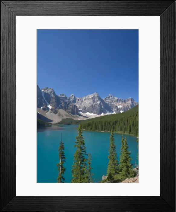 Framed Print : Moraine Lake and Valley of 10 Peaks (Wenkchemna Peaks) at sunrise, Banff National Park Framed Print : Moraine Lake and Valley of 10 Peaks (Wenkchemna Peaks) at sunrise, Banff National Park
