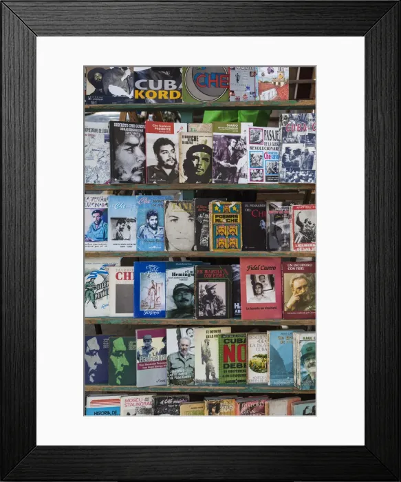 Framed Print : Cuba, Havana, Havana Vieja, Plaza de Armas, used books Framed Print : Cuba, Havana, Havana Vieja, Plaza de Armas, used books