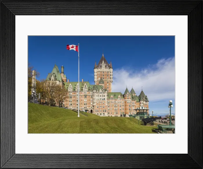 Framed Print : Canada, Quebec, Quebec City, Chateau Frontenac and Terrase Dufferin Framed Print : Canada, Quebec, Quebec City, Chateau Frontenac and Terrase Dufferin