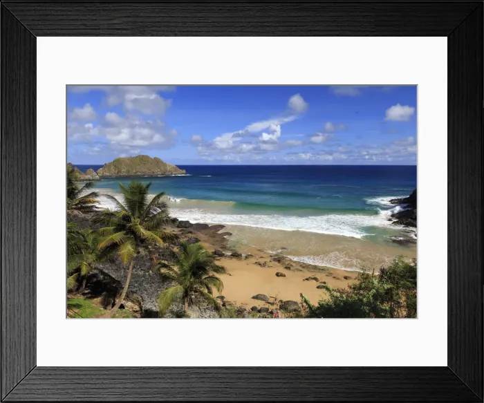 Framed Print : Brazil, Fernando de Noronha, Cachorro beach Framed Print : Brazil, Fernando de Noronha, Cachorro beach