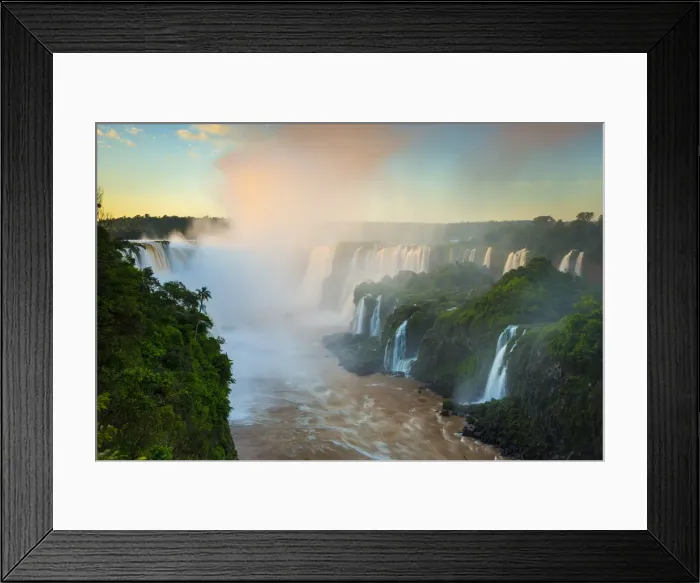 Framed Print : Iguacu Falls, Parana State, Brazil