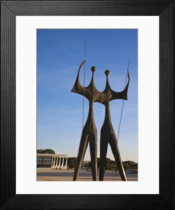 Framed Print : Brazil, Distrito Federal-Brasilia, Brasilia, Three Powers Square Framed Print : Brazil, Distrito Federal-Brasilia, Brasilia, Three Powers Square