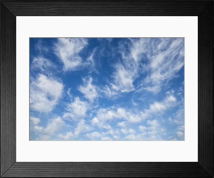 Framed Print : Cirrus clouds over the Iguacu Falls, Parana State, Brazil