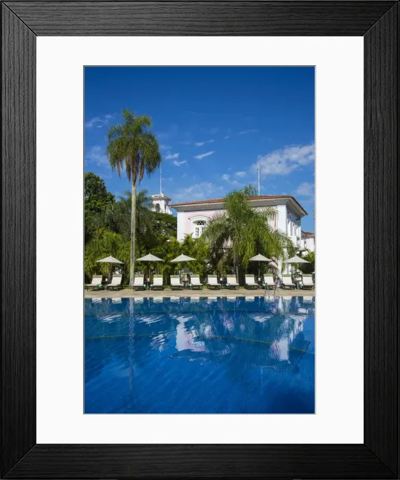 Framed Print : Swimming pool at the Belmond Hotel das Cataratas, Iguacu Falls, Parana State, Brazil