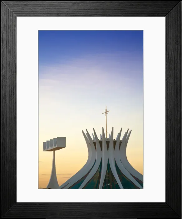 Framed Print : Brazil, Distrito Federal-Brasilia, Brasilia, Metropolitan Cathedral of Brasilia designed Framed Print : Brazil, Distrito Federal-Brasilia, Brasilia, Metropolitan Cathedral of Brasilia designed