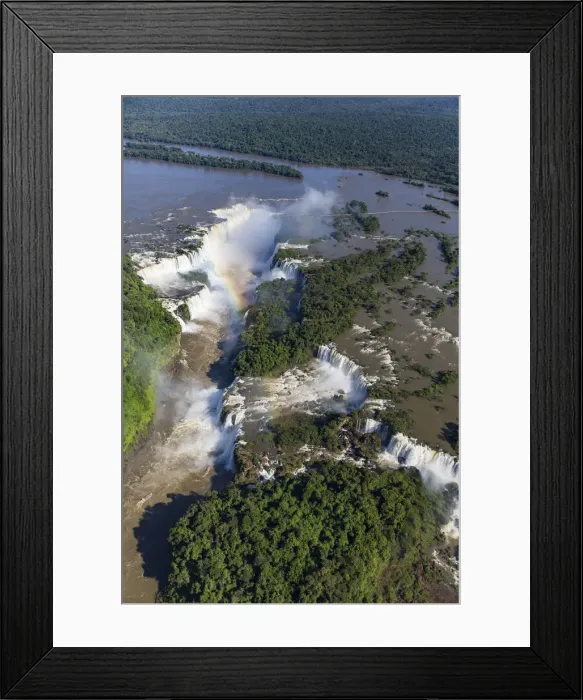 Framed Print : Aerial view over Iguacu Falls, Iguacu (Iguazu) National Park, Brazil Framed Print : Aerial view over Iguacu Falls, Iguacu (Iguazu) National Park, Brazil