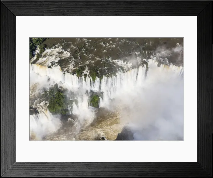 Framed Print : Aerial view over Iguacu Falls, Iguacu (Iguazu) National Park, Brazil Framed Print : Aerial view over Iguacu Falls, Iguacu (Iguazu) National Park, Brazil