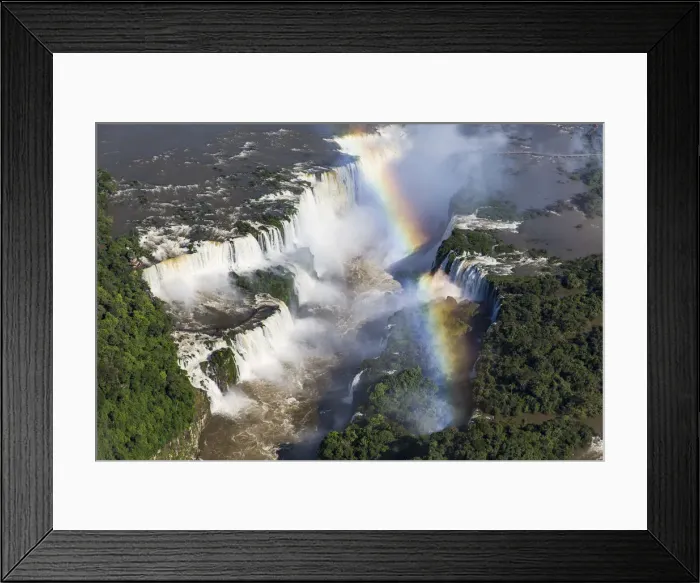 Framed Print : Aerial view over Iguacu Falls, Iguacu (Iguazu) National Park, Brazil Framed Print : Aerial view over Iguacu Falls, Iguacu (Iguazu) National Park, Brazil