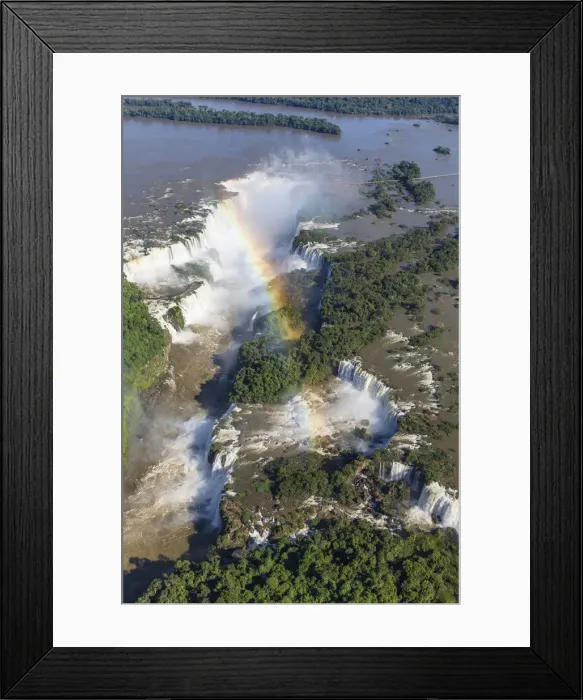 Framed Print : Aerial view over Iguacu Falls, Iguacu (Iguazu) National Park, Brazil Framed Print : Aerial view over Iguacu Falls, Iguacu (Iguazu) National Park, Brazil