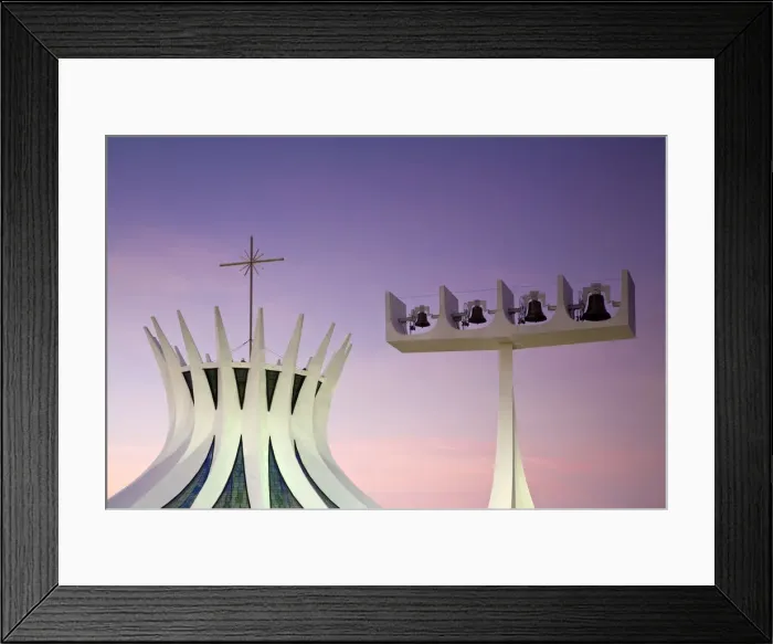 Framed Print : Brazil, Distrito Federal-Brasilia, Brasilia, Metropolitan Cathedral of Brasilia designed Framed Print : Brazil, Distrito Federal-Brasilia, Brasilia, Metropolitan Cathedral of Brasilia designed