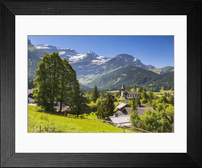 Framed Print : Les Diablerets, Canton Vaud, Switzerland Framed Print : Les Diablerets, Canton Vaud, Switzerland