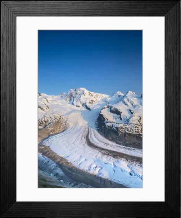 Framed Print : Monte Rosa range & Gornergletscher, Zermatt, Valais, Switzerland Framed Print : Monte Rosa range & Gornergletscher, Zermatt, Valais, Switzerland
