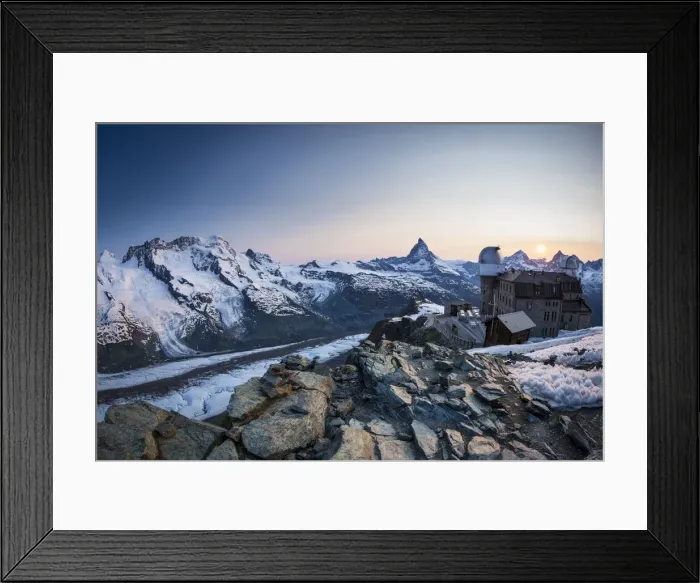 Framed Print : Gornergrat Kulm Hotel & Matterhorn, Zermatt, Valais, Switzerland Framed Print : Gornergrat Kulm Hotel & Matterhorn, Zermatt, Valais, Switzerland