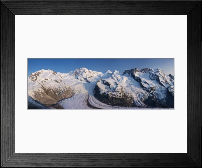 Framed Print : Monte Rosa range & Gornergletscher, Zermatt, Valais, Switzerland Framed Print : Monte Rosa range & Gornergletscher, Zermatt, Valais, Switzerland
